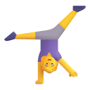 Woman Cartwheeling 3d Default icon