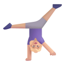 Woman Cartwheeling 3d Medium Light icon