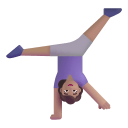 Woman Cartwheeling 3d Medium icon