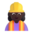 Woman-Construction-Worker-3d-Dark icon