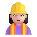 Woman-Construction-Worker-3d-Light icon