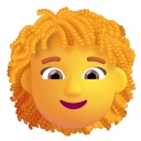 Woman Curly Hair 3d Default icon