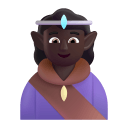 Woman Elf 3d Dark icon