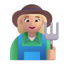 Woman Farmer 3d Medium Light icon