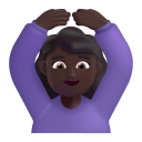 Woman Gesturing Ok 3d Dark icon