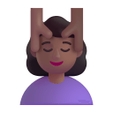 Woman Getting Massage 3d Medium Dark icon