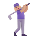 Woman-Golfing-3d-Medium-Light icon