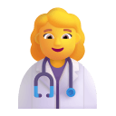 Woman Health Worker 3d Default icon