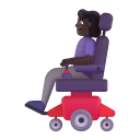 Woman In Motorized Wheelchair 3d Dark icon