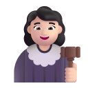Woman-Judge-3d-Light icon