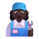 Woman Mechanic 3d Dark icon