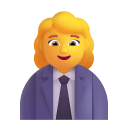 Woman Office Worker 3d Default icon
