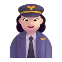 Woman Pilot 3d Light icon