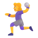Woman-Playing-Handball-3d-Default icon
