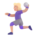 Woman Playing Handball 3d Medium Light icon