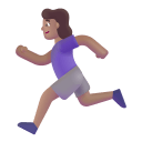 Woman Running 3d Medium icon
