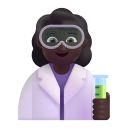 Woman Scientist 3d Dark icon