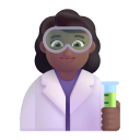 Woman-Scientist-3d-Medium-Dark icon