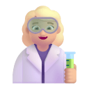 Woman Scientist 3d Medium Light icon