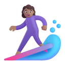 Woman Surfing 3d Medium icon