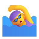 Woman Swimming 3d Default icon