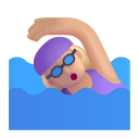 Woman-Swimming-3d-Medium-Light icon