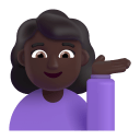 Woman Tipping Hand 3d Dark icon