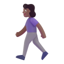 Woman Walking 3d Medium Dark icon