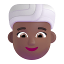 Woman Wearing Turban 3d Medium Dark icon