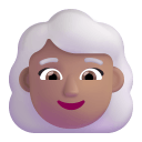 Woman White Hair 3d Medium icon