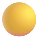 Yellow Circle 3d icon