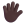 Hand With Fingers Splayed 3d Dark icon