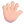 Hand With Fingers Splayed 3d Light icon