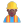 Man Construction Worker 3d Medium Dark icon