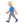 Man Walking 3d Medium Light icon