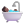 Person Taking Bath 3d Medium Dark icon