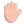 Raised Hand 3d Light icon