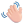 Waving Hand 3d Light icon