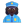 Woman Police Officer 3d Dark icon