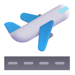 Airplane Departure 3d icon