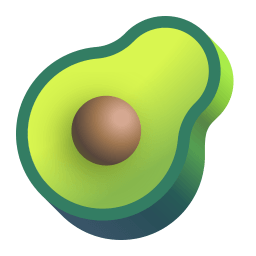 Avocado 3d icon