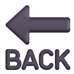 Back Arrow 3d icon