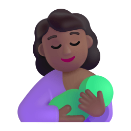 Breast Feeding 3d Medium Dark icon