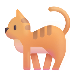 Cat 3d icon