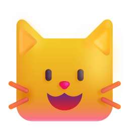 Cat Face 3d icon