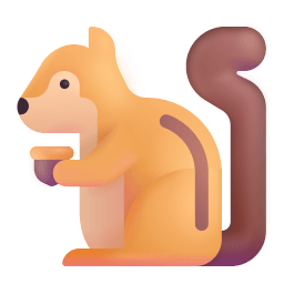 Chipmunk 3d icon