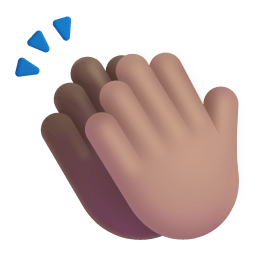 Clapping Hands 3d Medium icon