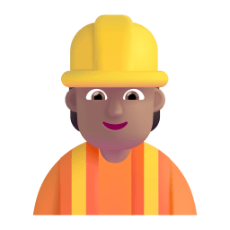 Construction Worker 3d Medium icon