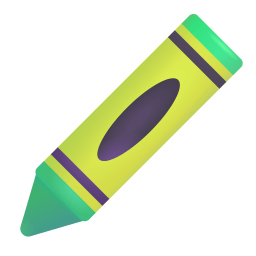 Crayon 3d icon
