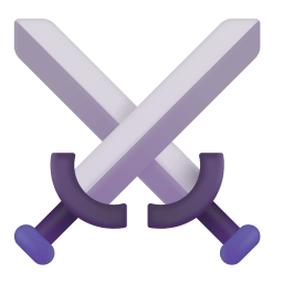 Crossed Swords 3d icon